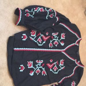 Embroidered black shirt